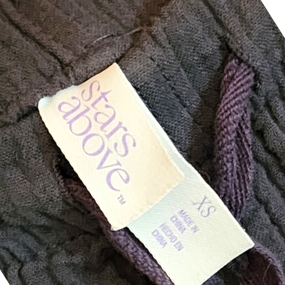 🎁Stars Above Dark Gray Linen Drawstring Waist NWOT shorts- Size XS - Picture 5 of 8